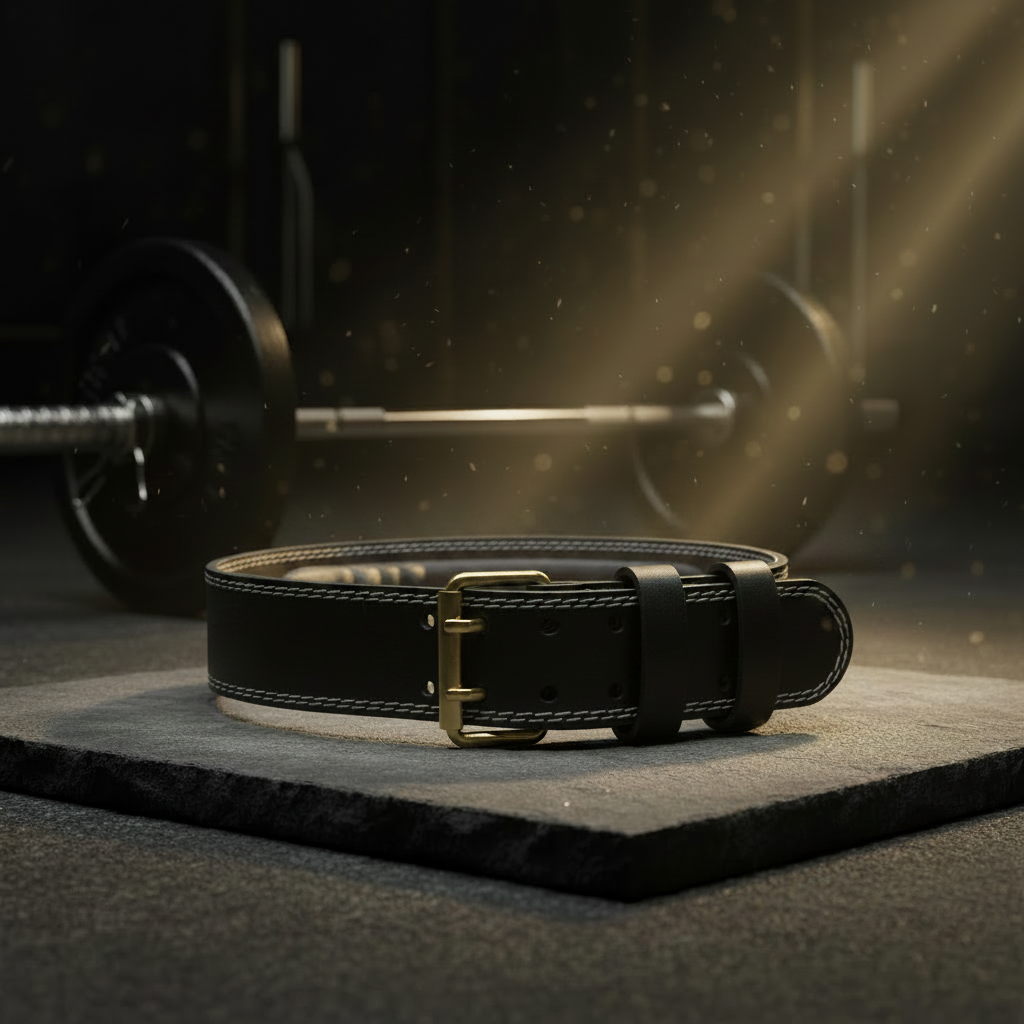 Black Belt — Flat Lay Gold