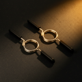 Gold flat lay