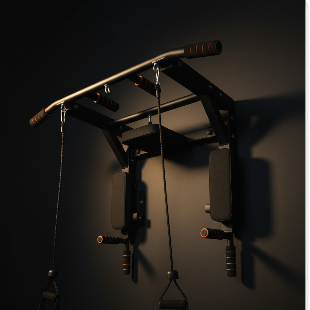 Wall-Mounted Pull-Up Bar — Indoor Strength & Boxing Training System