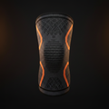 Black compression knee sleeve - front view