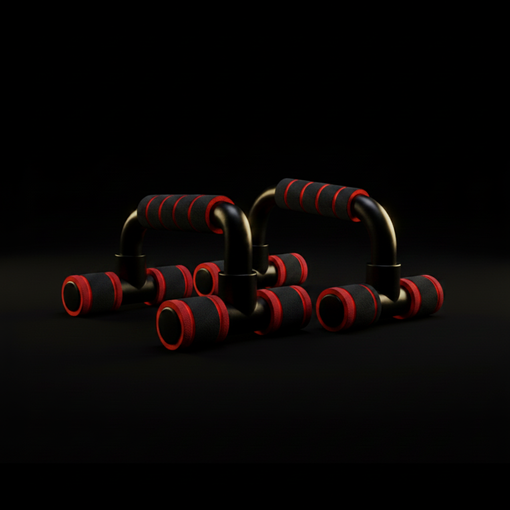 Push-Up Bars Red Side